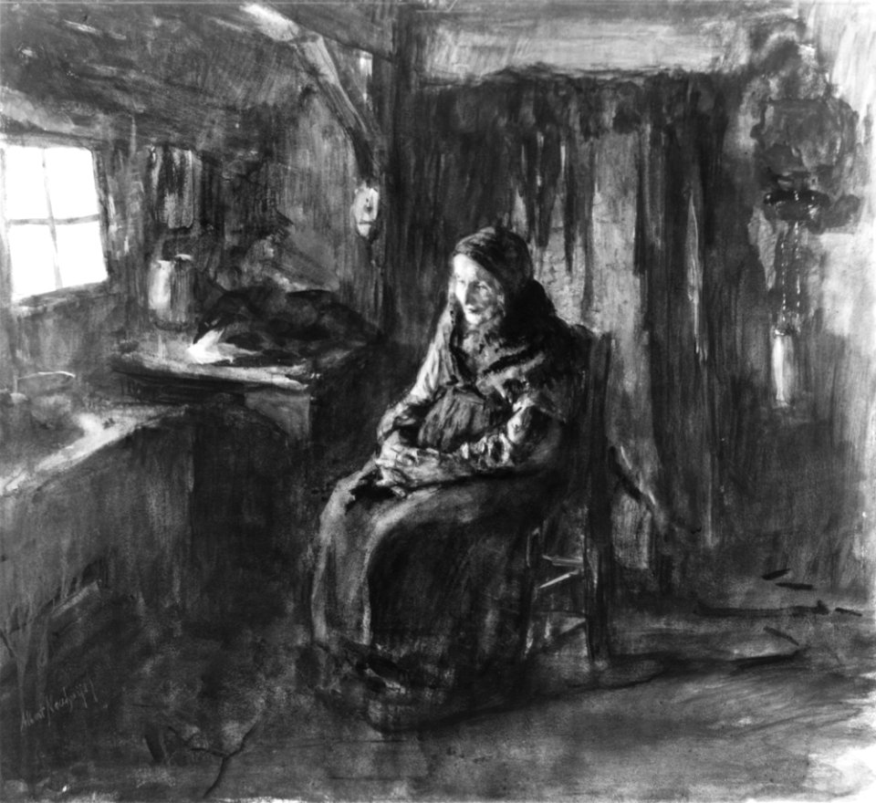 Dutch Interior with Figure of Old Woman MET 6896