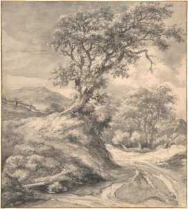 Dune Landscape with Oak Tree MET DP800672