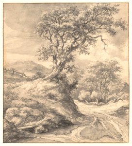 Dune Landscape with Oak Tree MET DP152104