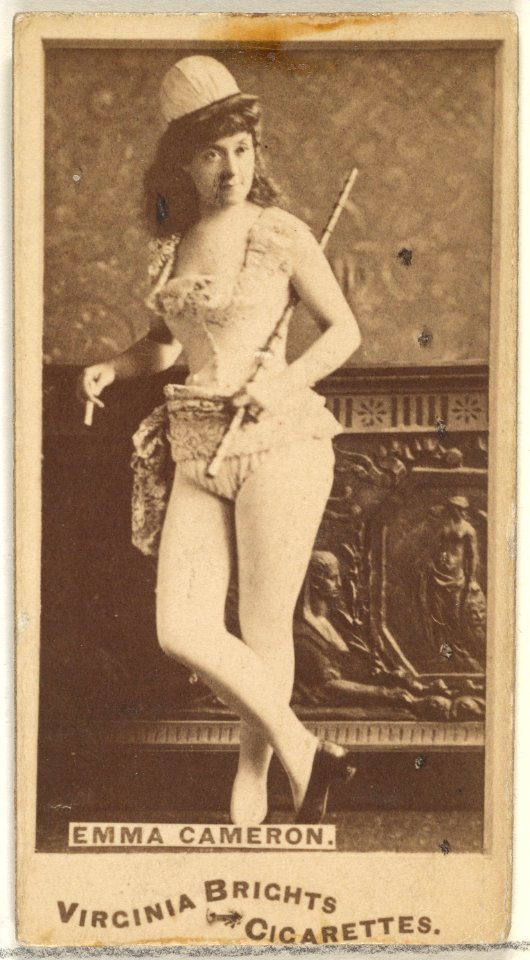 Emma Cameron, from the Actors and Actresses series (N45, Type 1) for Virginia Brights Cigarettes MET DP829344