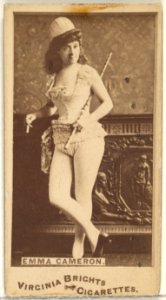Emma Cameron, from the Actors and Actresses series (N45, Type 1) for Virginia Brights Cigarettes MET DP829344