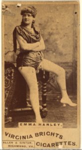 Emma Hanley, from the Actors and Actresses series (N45, Type 1) for Virginia Brights Cigarettes MET DP829550