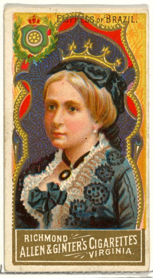 Empress of Brazil, from World's Sovereigns series (N34) for Allen & Ginter Cigarettes MET DP838682
