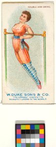 Double Arm Swing, from the Gymnastic Exercises series (N77) for Duke brand cigarettes MET DP827457