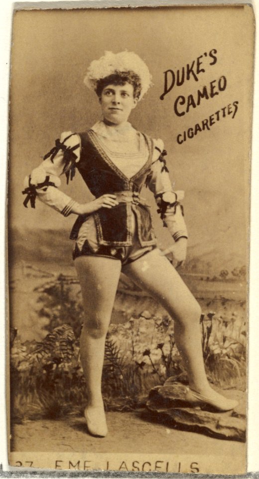 Eme Lascells, from the Actors and Actresses series (N145-4) issued by Duke Sons & Co. to promote Cameo Cigarettes MET DP839962