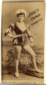 Eme Lascells, from the Actors and Actresses series (N145-4) issued by Duke Sons & Co. to promote Cameo Cigarettes MET DP839962