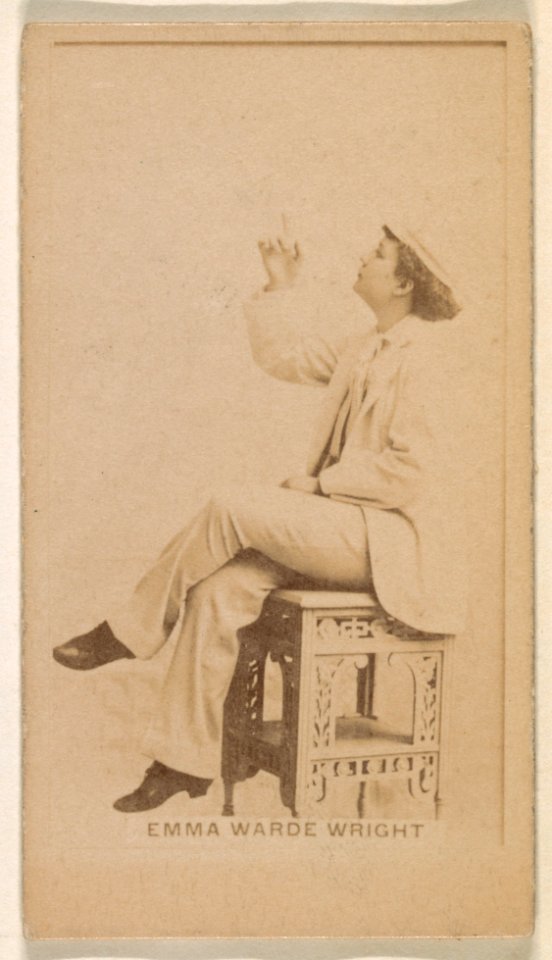 Emma Warde Wright, from the Actresses series (N245) issued by Kinney Brothers to promote Sweet Caporal Cigarettes MET DP859918