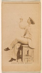 Emma Warde Wright, from the Actresses series (N245) issued by Kinney Brothers to promote Sweet Caporal Cigarettes MET DP859918