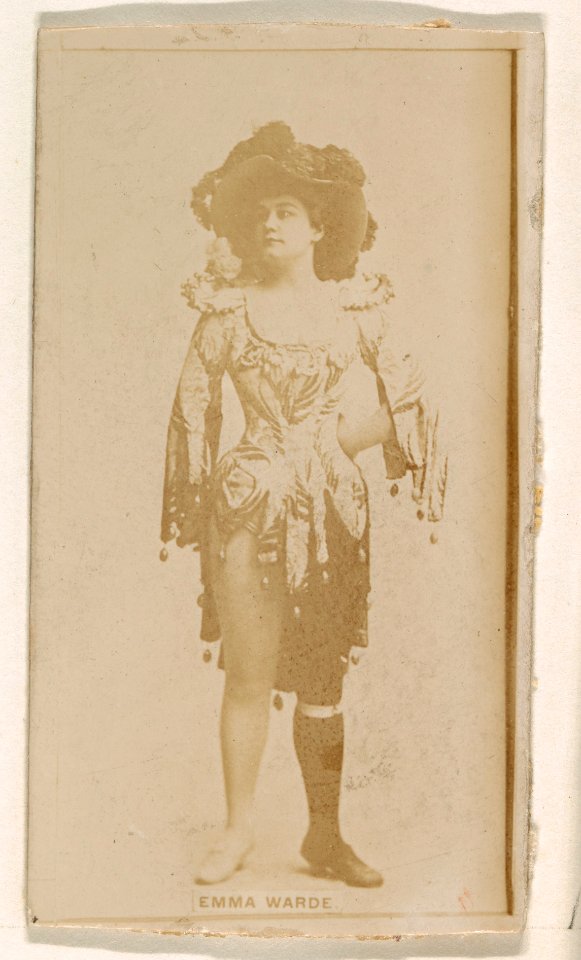 Emma Warde, from the Actresses series (N245) issued by Kinney Brothers to promote Sweet Caporal Cigarettes MET DP859864