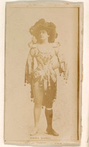 Emma Warde, from the Actresses series (N245) issued by Kinney Brothers to promote Sweet Caporal Cigarettes MET DP859864