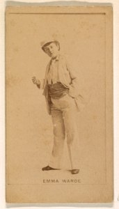 Emma Warde, from the Actresses series (N245) issued by Kinney Brothers to promote Sweet Caporal Cigarettes MET DP859836