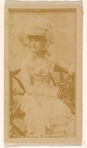 Emmie Weathersby, from the Actresses series (N245) issued by Kinney Brothers to promote Sweet Caporal Cigarettes MET DP859842