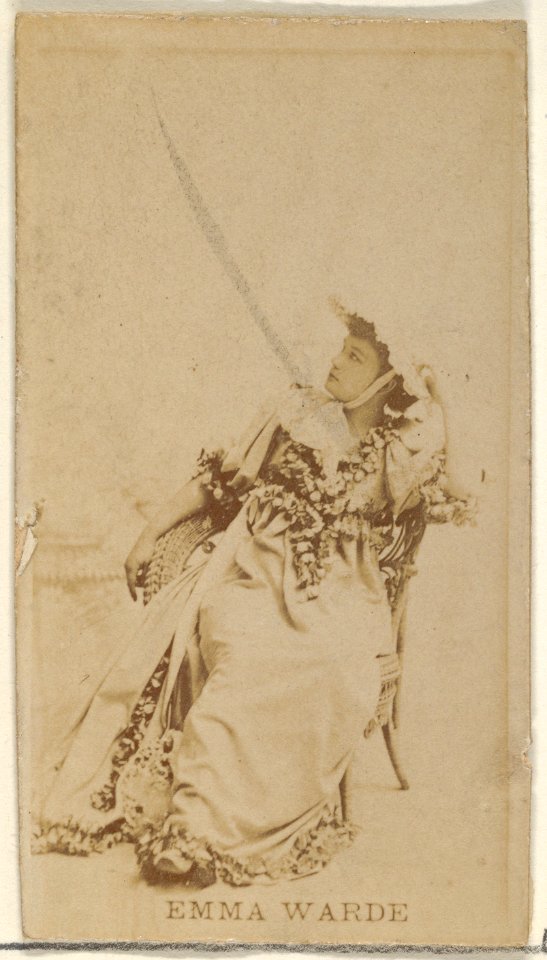 Emma Warde, from the Actors and Actresses series (N45, Type 8) for Virginia Brights Cigarettes MET DP831653