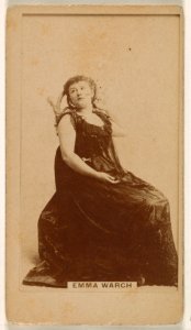 Emma Warch, from the Actresses series (N245) issued by Kinney Brothers to promote Sweet Caporal Cigarettes MET DP859904