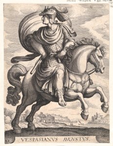 Emperor Vespasian on Horseback, from the series The First Twelve Roman Caesars, plate 11 MET DP857132