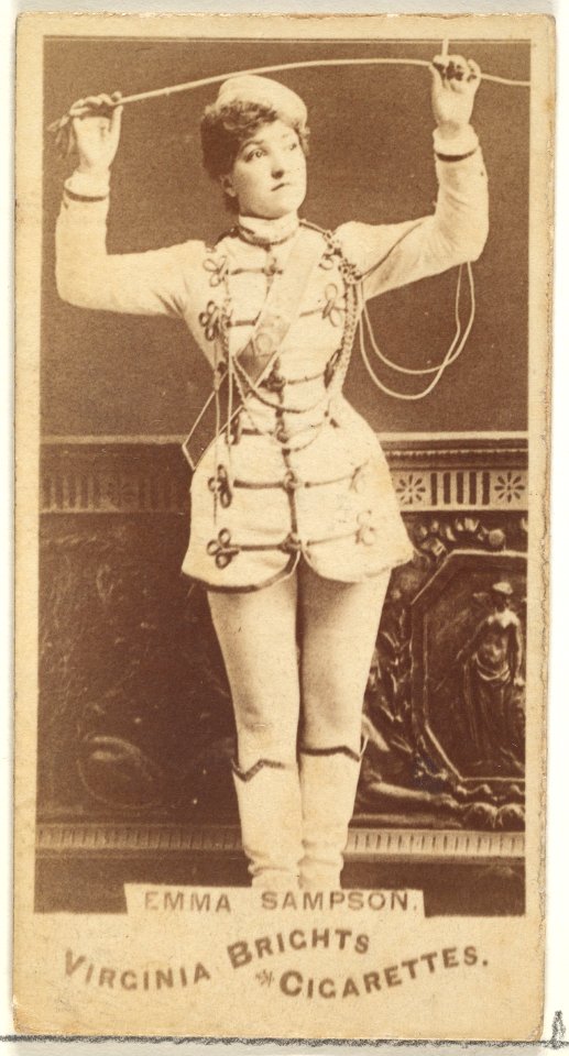 Emma Sampson, from the Actors and Actresses series (N45, Type 1) for Virginia Brights Cigarettes MET DP829919