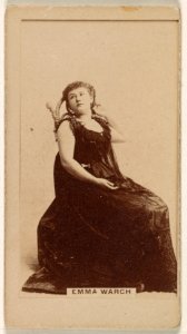 Emma Warch, from the Actresses series (N245) issued by Kinney Brothers to promote Sweet Caporal Cigarettes MET DP859903