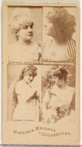 Dutailly, Variettees- Gillet, Opera Comique- Carmen, Gaitee, from the Actors and Actresses series (N45, Type 4) for Virginia Brights Cigarettes MET DP831059