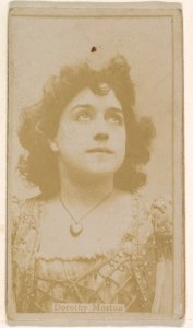 Dorothy Morton, from the Actresses series (N245) issued by Kinney Brothers to promote Sweet Caporal Cigarettes MET DP859179