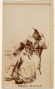 Emma Warde, from the Actresses series (N245) issued by Kinney Brothers to promote Sweet Caporal Cigarettes MET DP859908