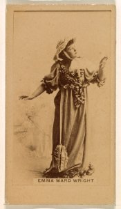 Emma Ward Wright, from the Actresses series (N245) issued by Kinney Brothers to promote Sweet Caporal Cigarettes MET DP859919