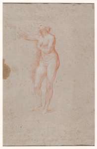 Double-sided Sheet- (recto) Study of Draperies; (verso) Study of a Standing Female Nude Met DP889911