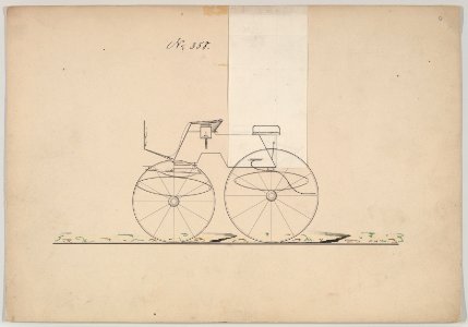 Design for 4 seat Phaeton, no top, no. 358 MET DP877086
