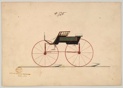 Design for 4 seat Phaeton, no top, no. 728 MET DP877101