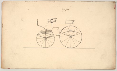 Design for 4 seat Phaeton, no top, no. 719 MET DP877107