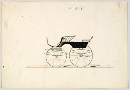 Design for 4 seat Phaeton, no top, no. 645 MET DP877099