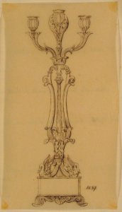 Design for a Candelabra MET 66.631.92