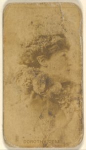 Dorothy Dene, from the Actors and Actresses series (N45, Type 8) for Virginia Brights Cigarettes MET DP831668