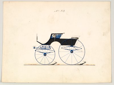 Design for 4 seat Phaeton, no top, no. 937 MET DP877113