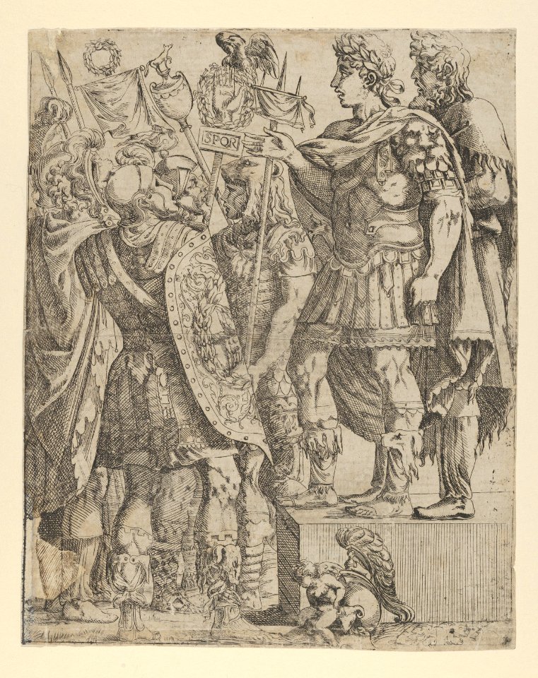 Emperor addressing his Soldiers MET DP854619