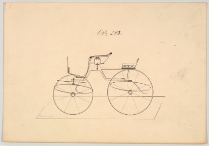 Design for 4 seat Phaeton, no top, no. 243 MET DP877083