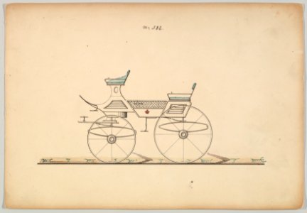 Design for 4 seat Phaeton, no top, no. 332 MET DP877095
