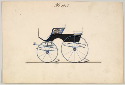 Design for 4 seat Phaeton, no top, no. 1058 MET DP877121
