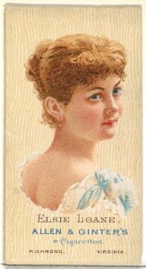 Elsie Loane, from World's Beauties, Series 2 (N27) for Allen & Ginter Cigarettes MET DP838124