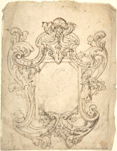 Design for a Cartouche (recto); Design for a Cartouche (verso) MET DP802033