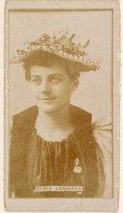 Elsie Lombard, from the Actresses series (N245) issued by Kinney Brothers to promote Sweet Caporal Cigarettes MET DP859009