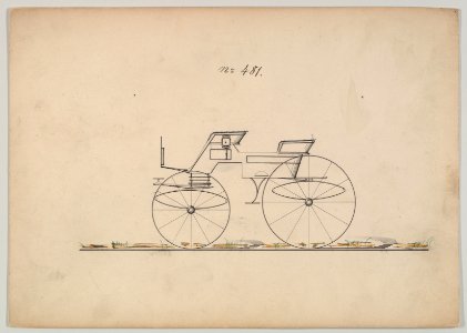 Design for 4 seat Phaeton, no top, no. 481 MET DP877093