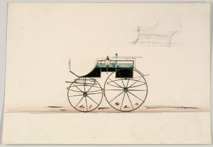 Design for 4 seat Phaeton, no top (unnumbered) MET DP877140