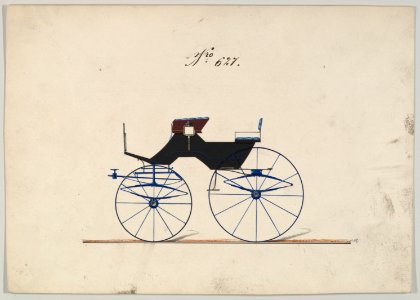 Design for 4 seat Phaeton, no top, no. 627 MET DP877098