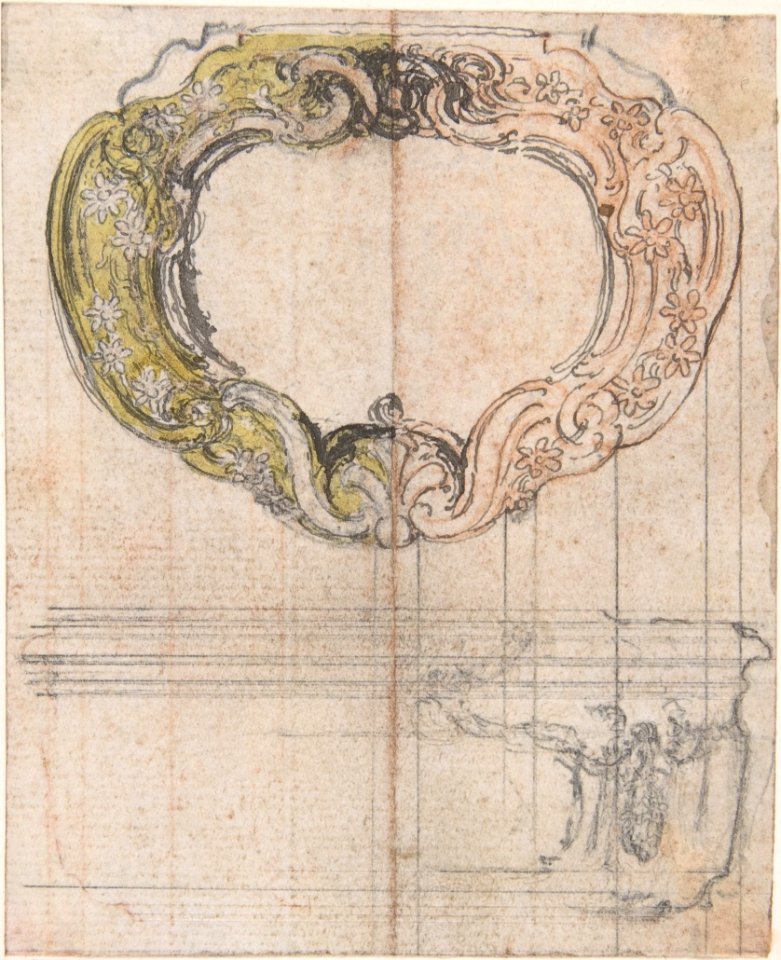 Design for a Cartouche-Shaped Gold Box MET DP806450