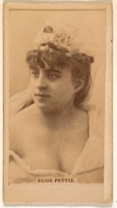 Elsie Pettie, from the Actresses series (N245) issued by Kinney Brothers to promote Sweet Caporal Cigarettes MET DP859309