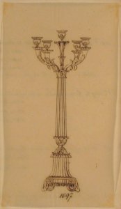 Design for a Candelabra MET 66.631.93