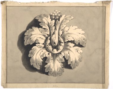Design for a Boss Carved with Acanthus MET DP806352