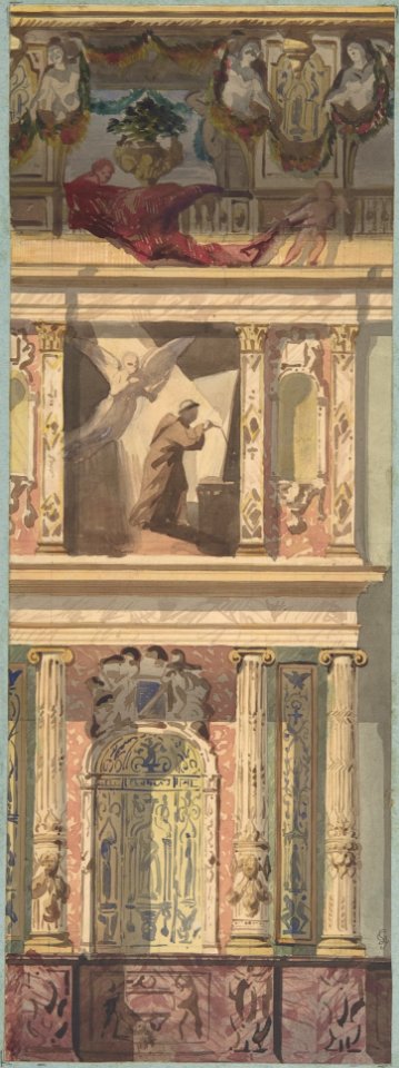 Design for a Bay of a Side Wall, Château de Béhourt MET DP806906