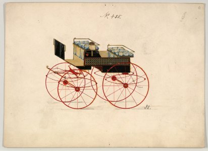Design for 4 seat Phaeton, no top, no. 435 MET DP877090