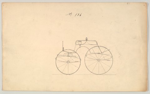 Design for 4 seat Phaeton, no top, no. 136 MET DP877094